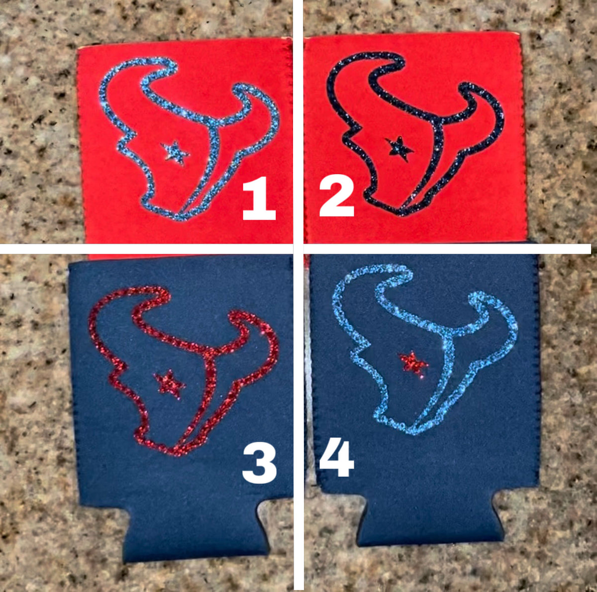 Texans koozie