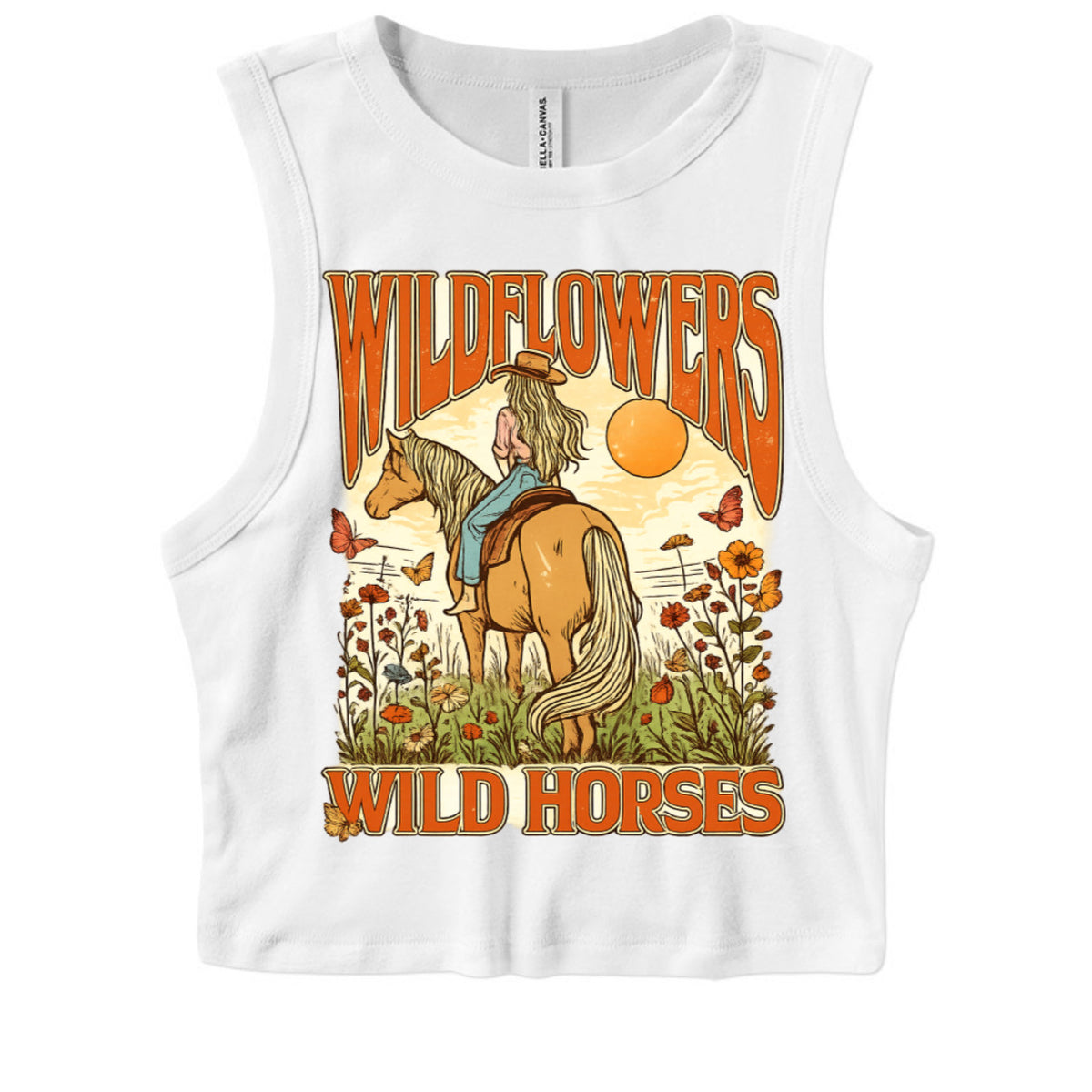 Wild flowers & wild horses