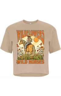 Wild flowers & wild horses