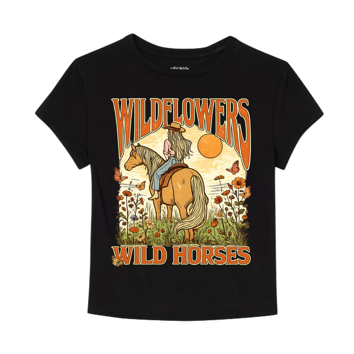 Wild flowers & wild horses
