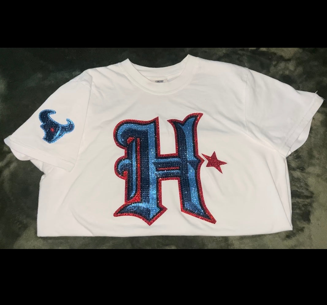 Texans H-Town Football /w sleeve