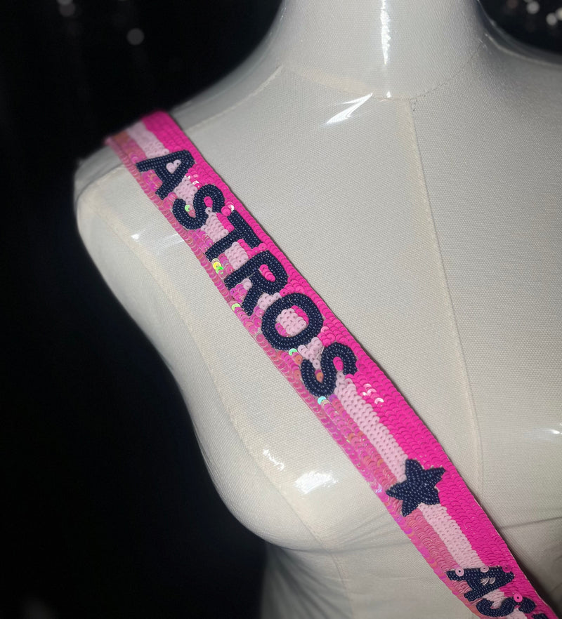 Pink Retro Replacement purse strap