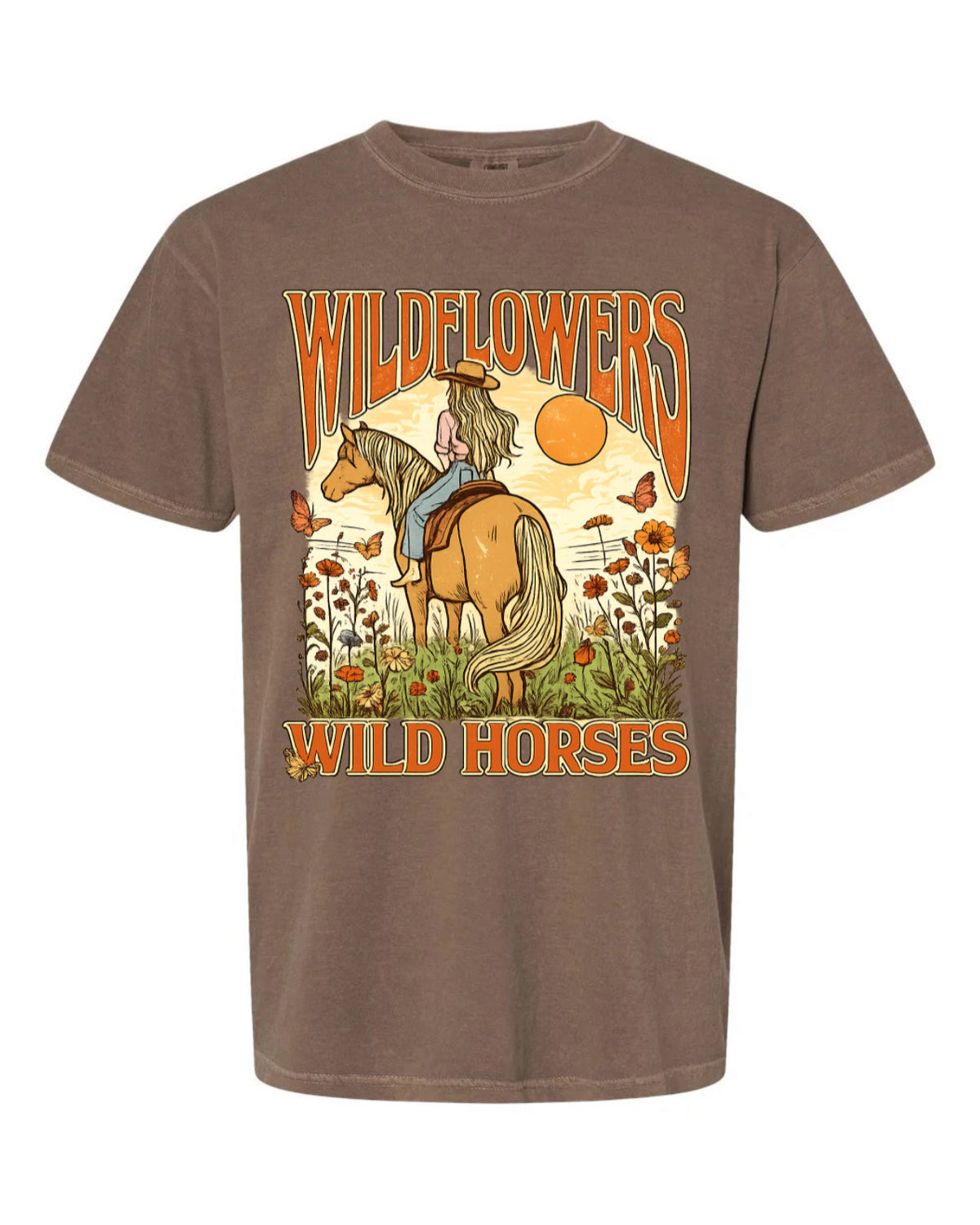 Wild flowers & wild horses