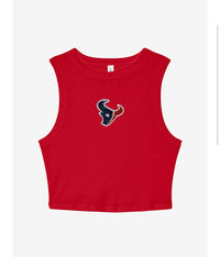 Texans original logo crop tank
