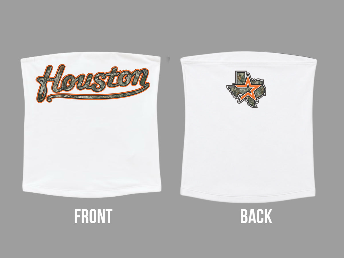 Houston tube top - orange camo