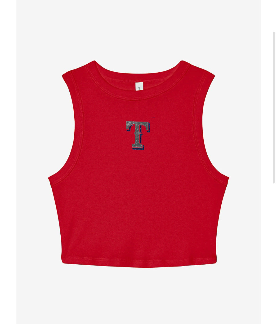 Rangers logo crop tank