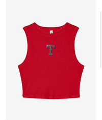 Rangers logo crop tank