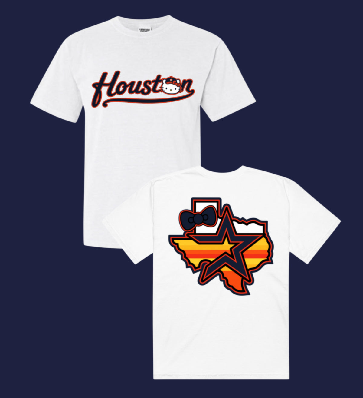 Hello Kitty Astros - unisex front & back