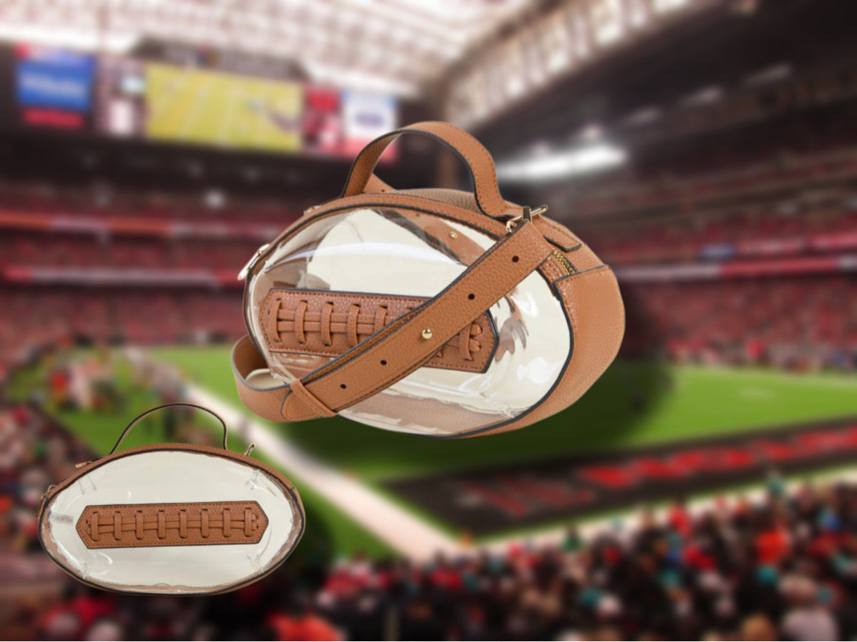 Football Purse - clear stadium approved