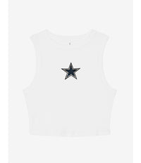Cowboys logo crop tank