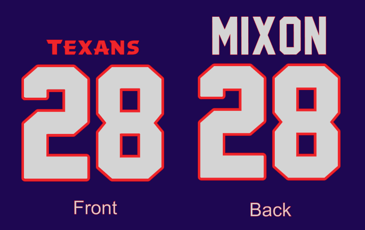 Texans Jersey inspired tee - unisex tee