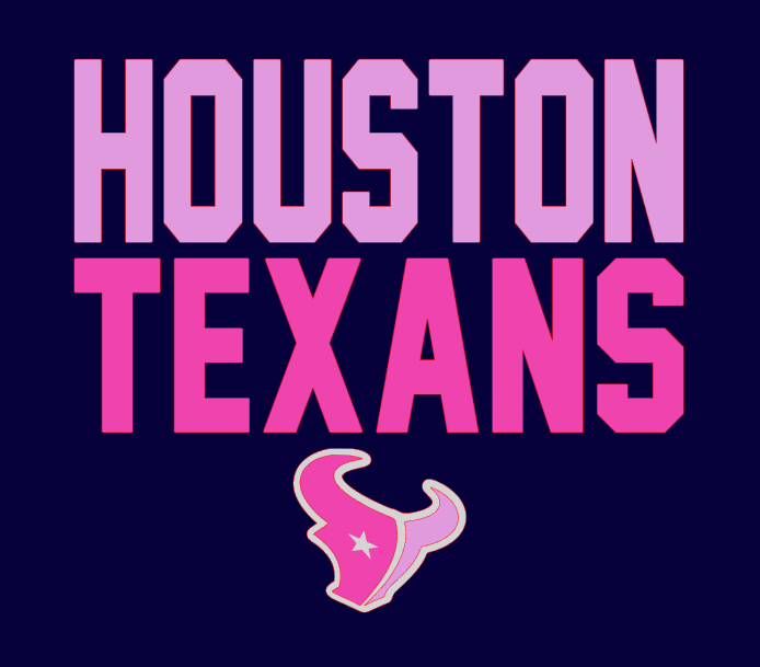 Texans Game Day Football - pink
