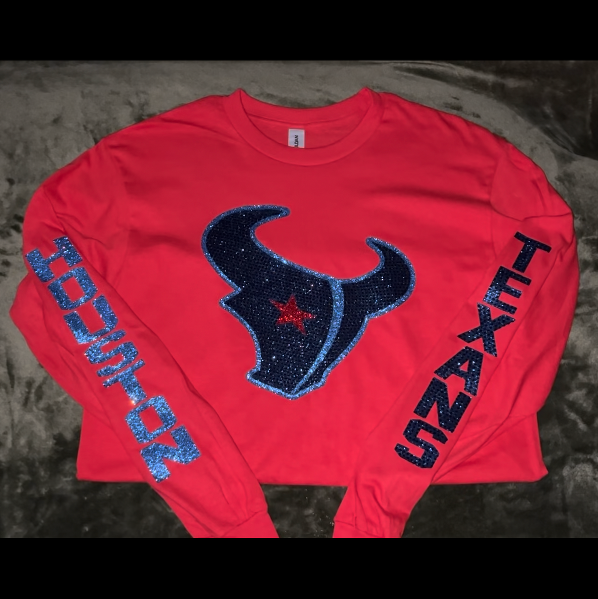 Texans logo og with sleeves htown colors